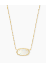 Necklace Elisa Gold White Opal