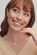 Necklace Elisa Gold White Opal