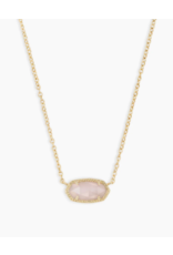 Necklace Elisa Gold Rose Quartz