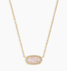 Necklace Elisa Gold Rose Quartz