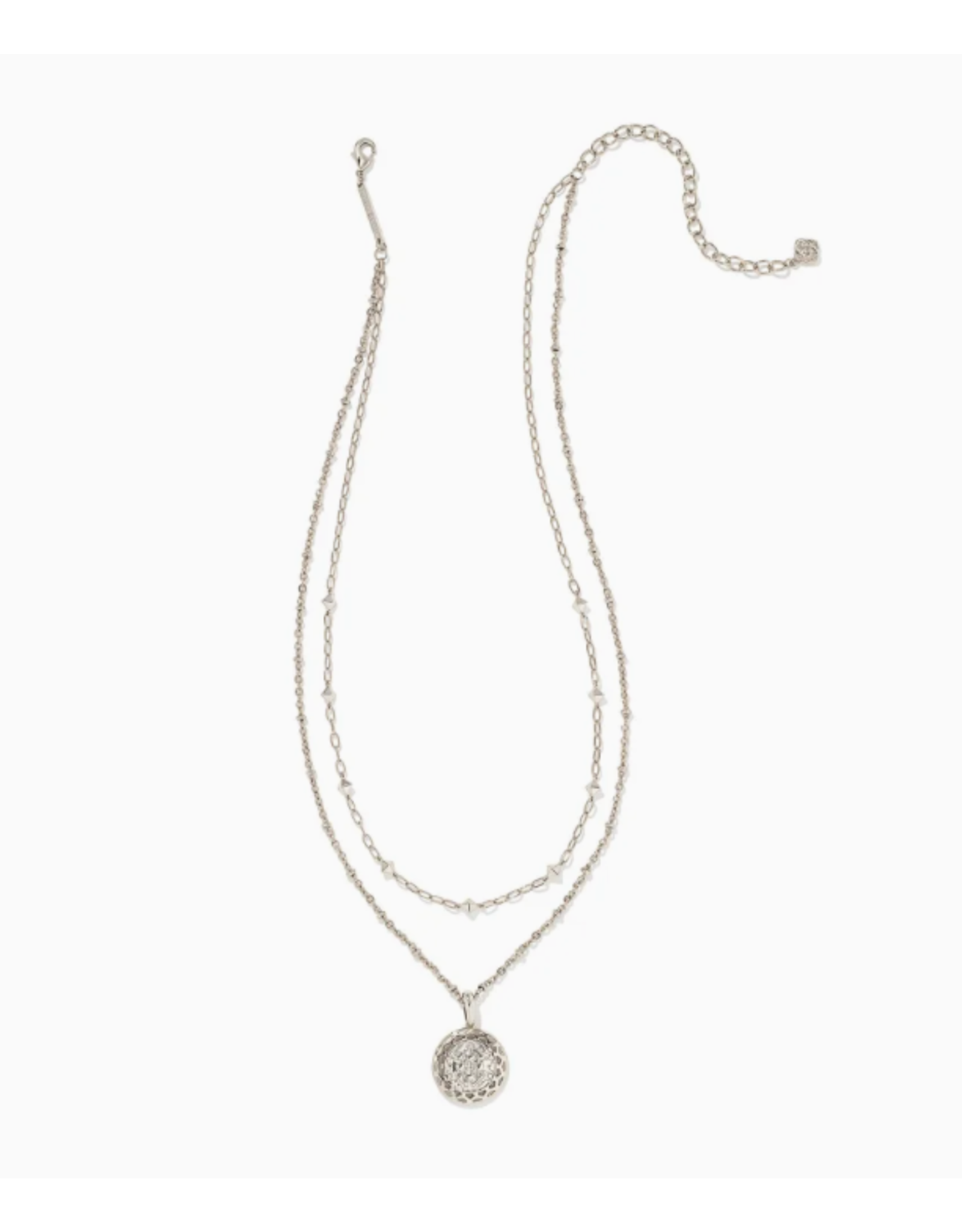 Necklace Harper Multi Strand RHOD Metal 