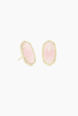 Earring Ellie Gold Rose Quartz