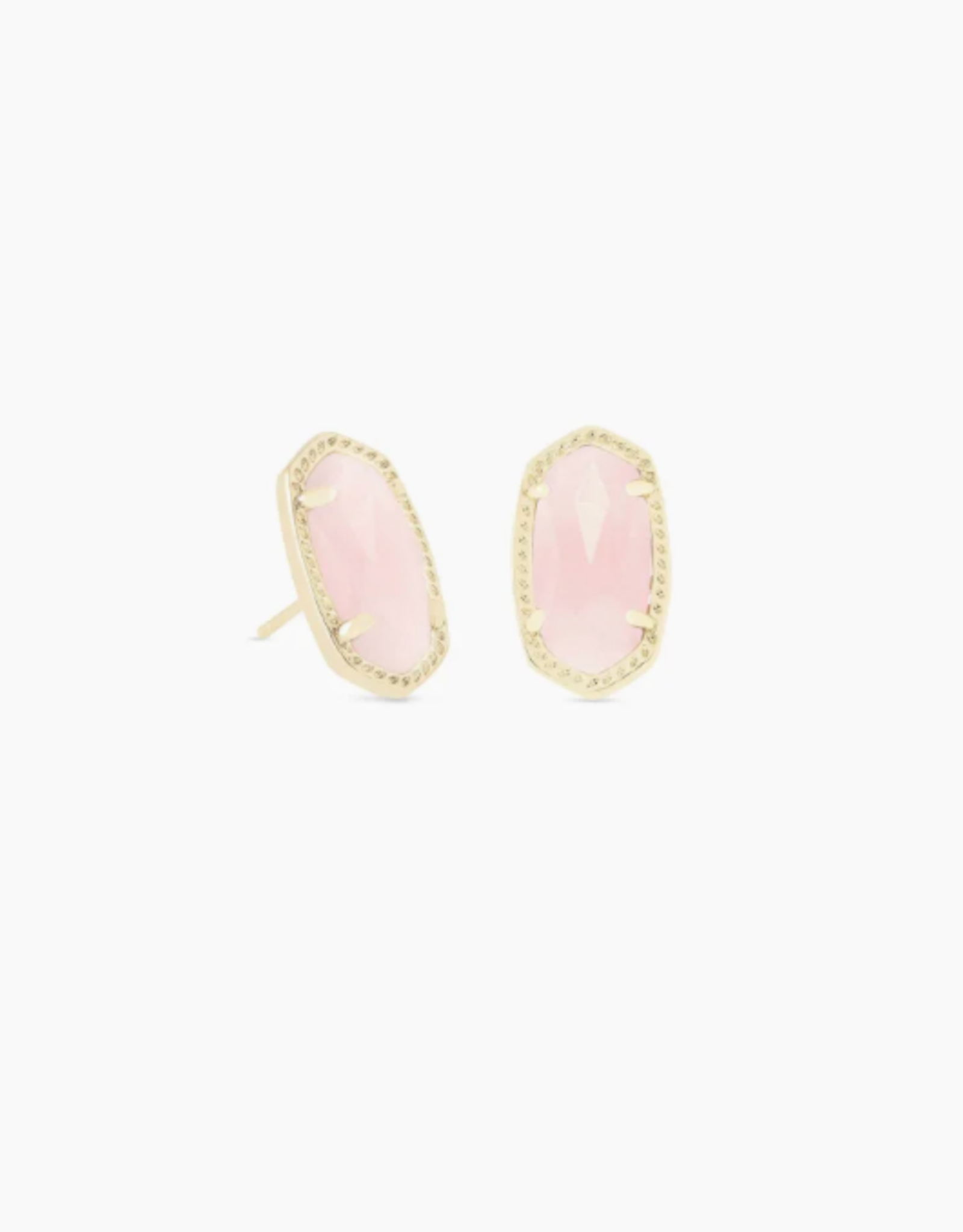 Earring Ellie Gold Rose Quartz