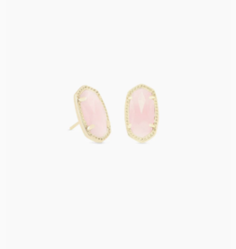 Earring Ellie Gold Rose Quartz