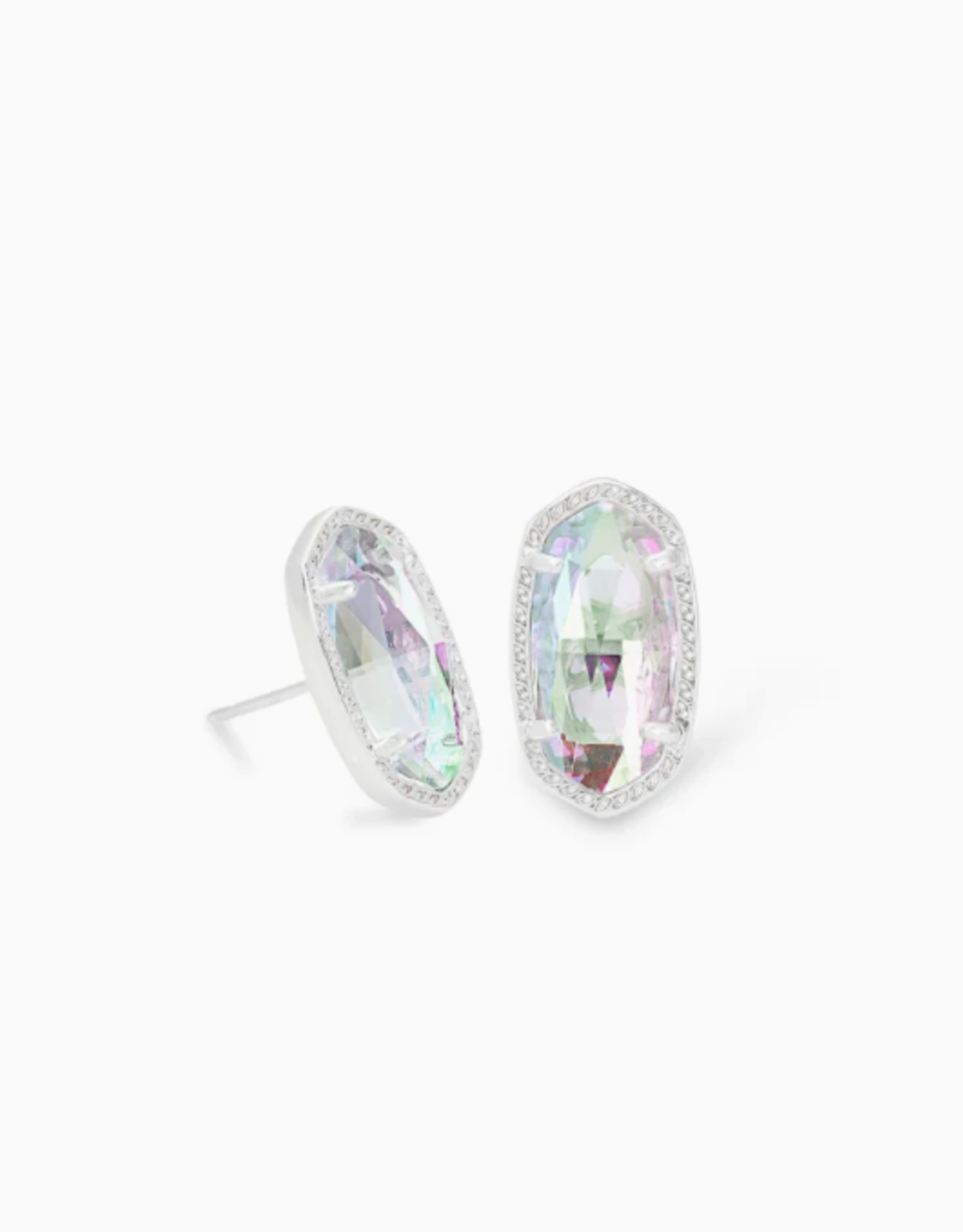 Earring Ellie RHOD Dichroic Glass
