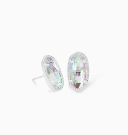 Earring Ellie RHOD Dichroic Glass