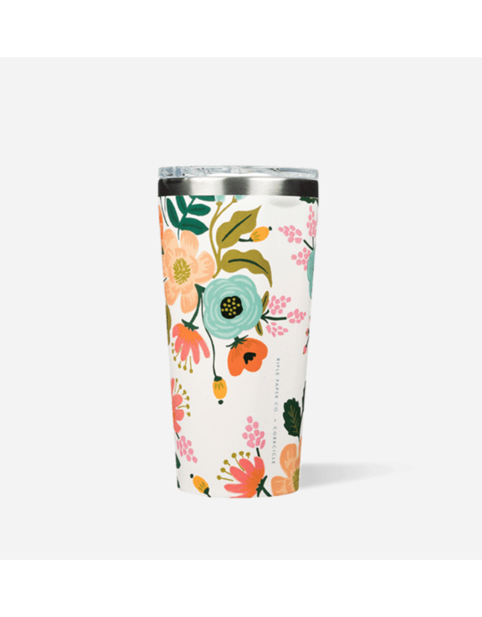 Tumbler 16oz Gloss Cream Lively Floral Rifle Paper
