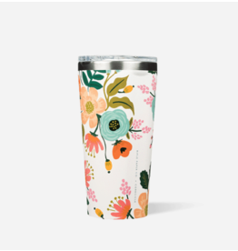 Corkcicle Tumbler 16 Gloss Cream Lively Floral Rifle Paper