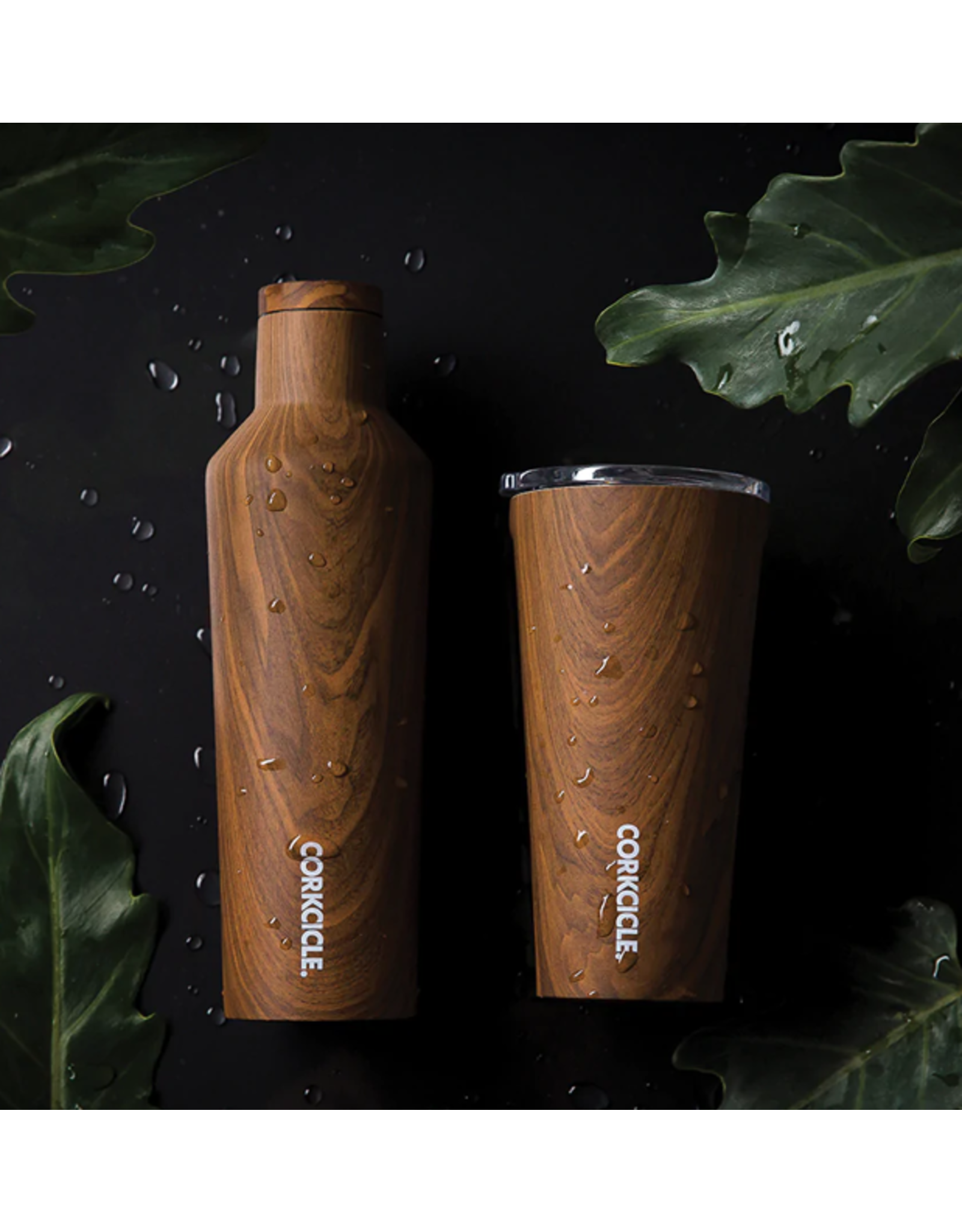 Corkcicle 24oz Tumbler Walnut