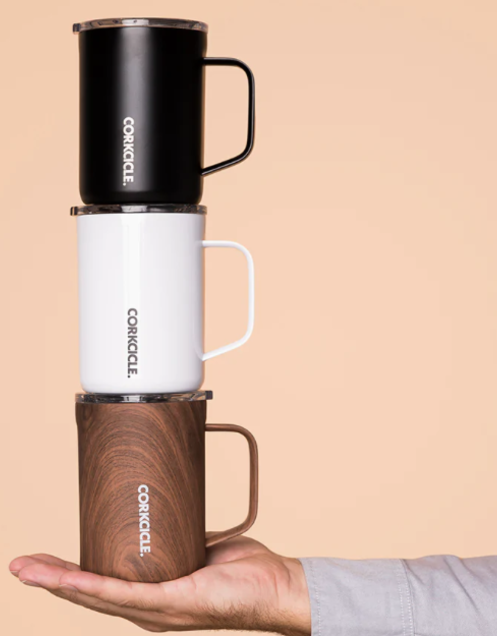 Corkcicle Coffee Mug Walnut Wood