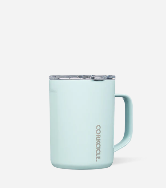 Corkcicle 17 oz Commuter Cup Gloss Powder Blue