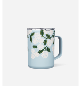 Mug 16oz Rifle Paper Gloss Blue Hydrangea