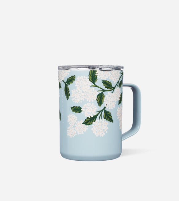 Corkcicle 16 oz Rifle Paper Co. Blue Hydrangea Coffee Mug - Macy's