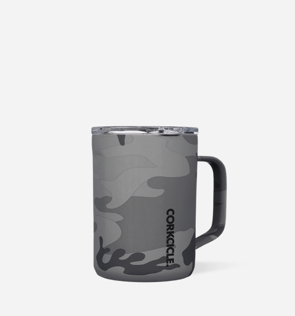 16 oz Coffee Mug in Grey Camo