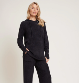 Cozychic Lite Shirttail Hooded Pullover Black