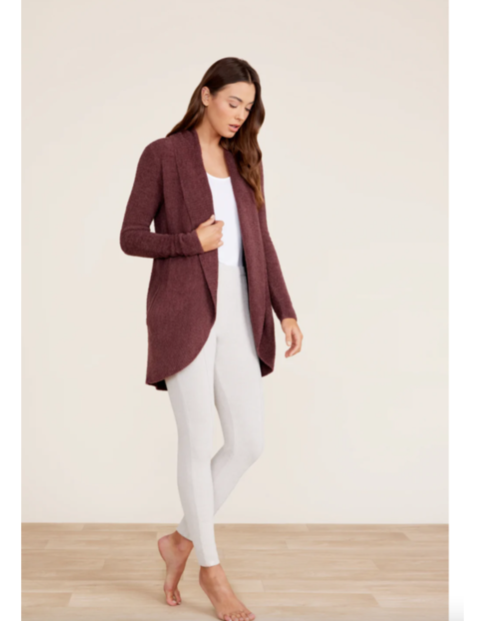 Cozychic Lite Circle Cardi Rosewood