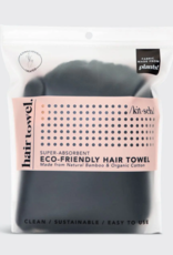Eco Friendly Hair Towel Black