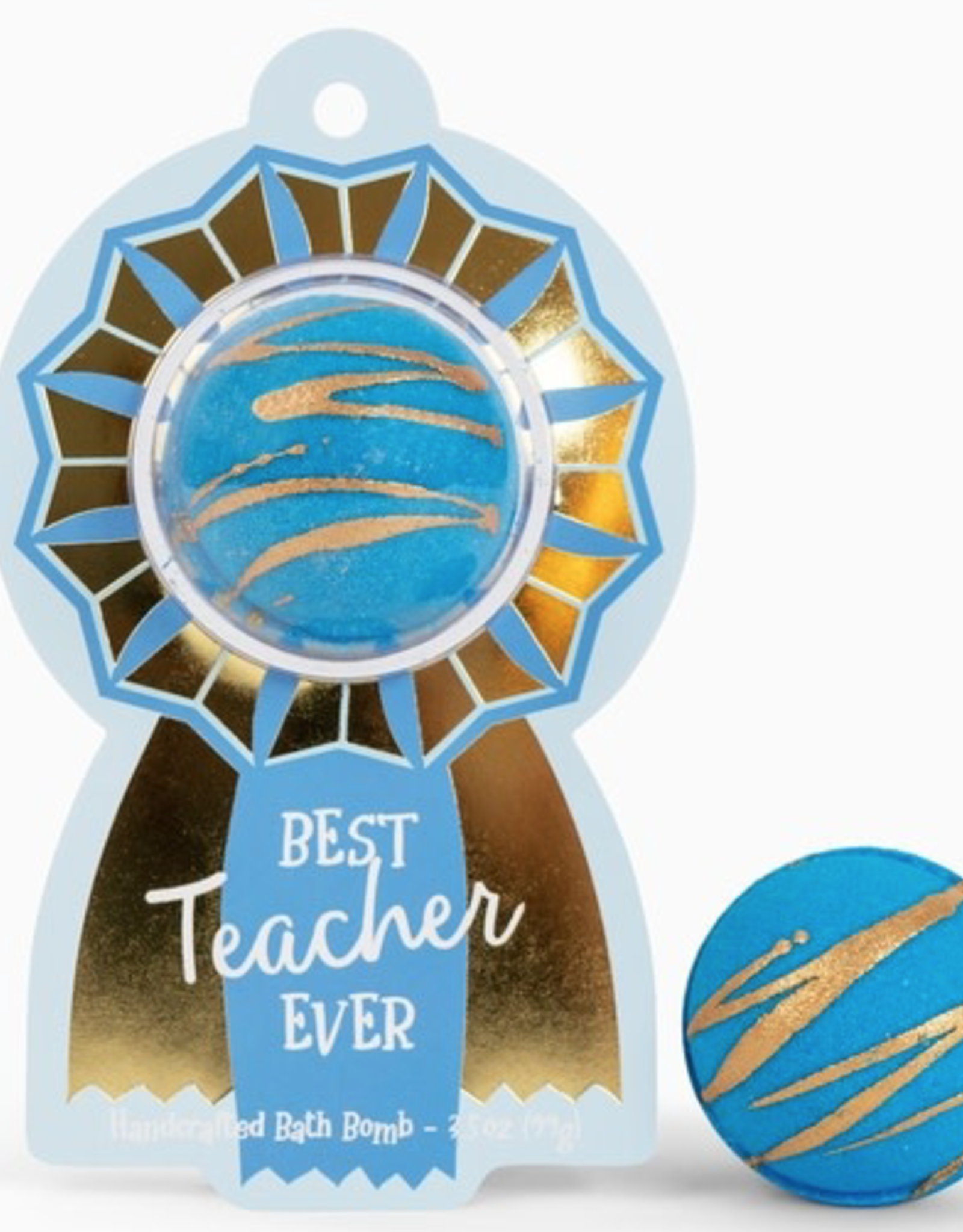 Bath Bomb Best Teacher Ever Award Ribbon