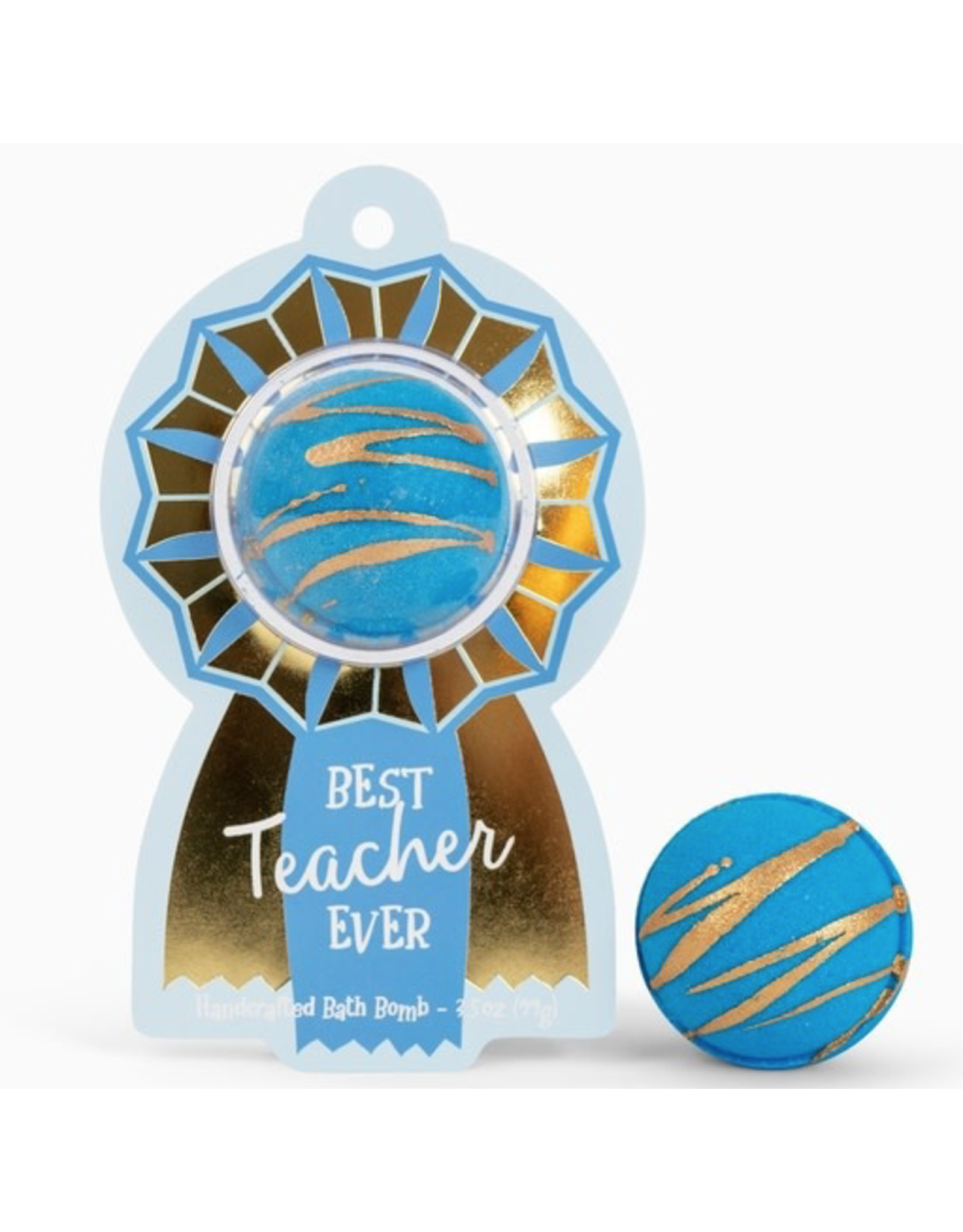 Bath Bomb Best Teacher Ever Award Ribbon