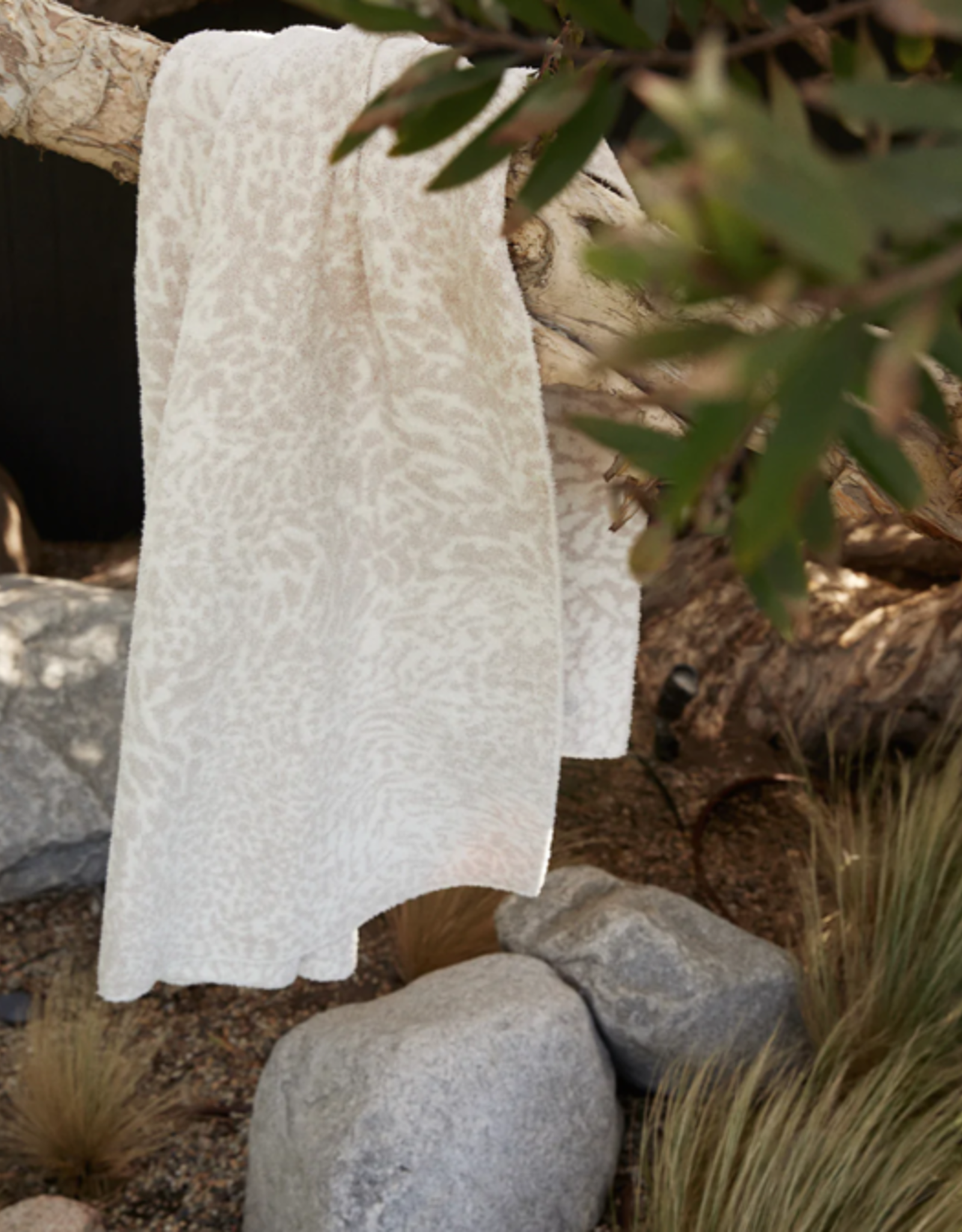 Cozychic Wilderness Blanket Cream-Stone