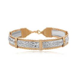 Angelina Silver Bar/ Gold Bracelet