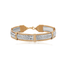 Angelina Silver Bar/ Gold Bracelet