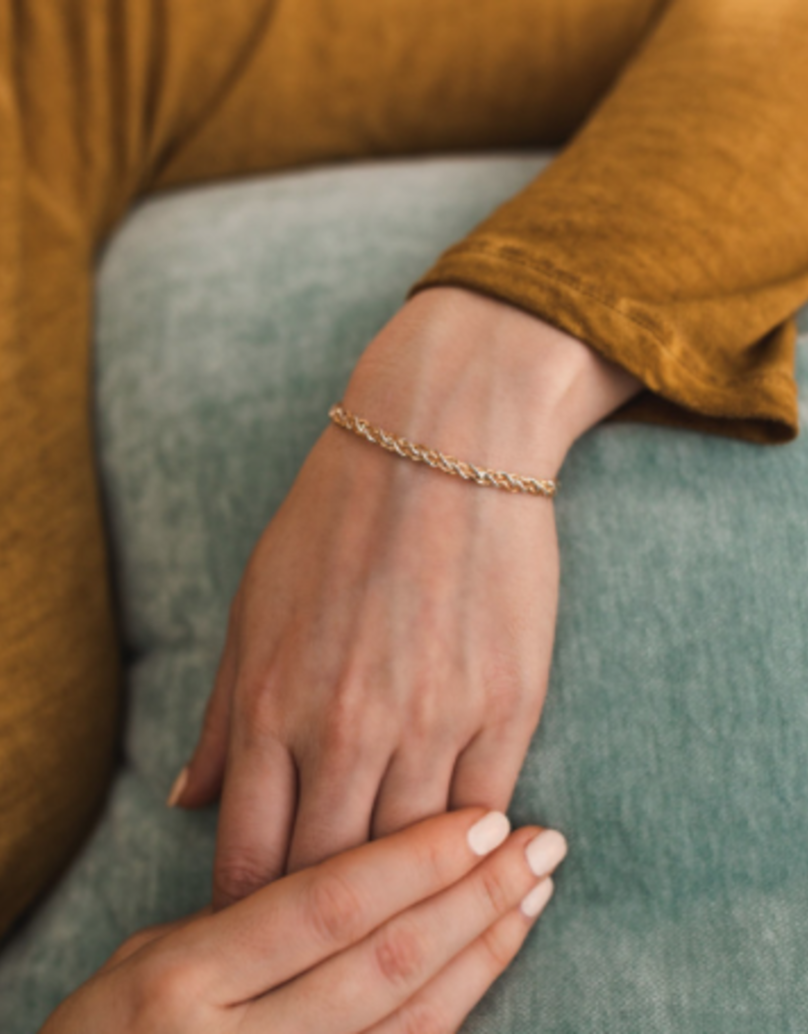 Lean On Me Gold/ Silver Bracelet