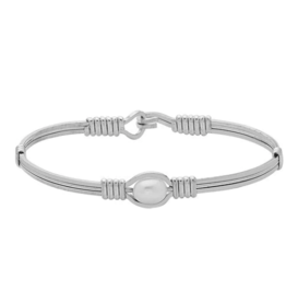 Pearl Of My Heart Bracelet All Silver