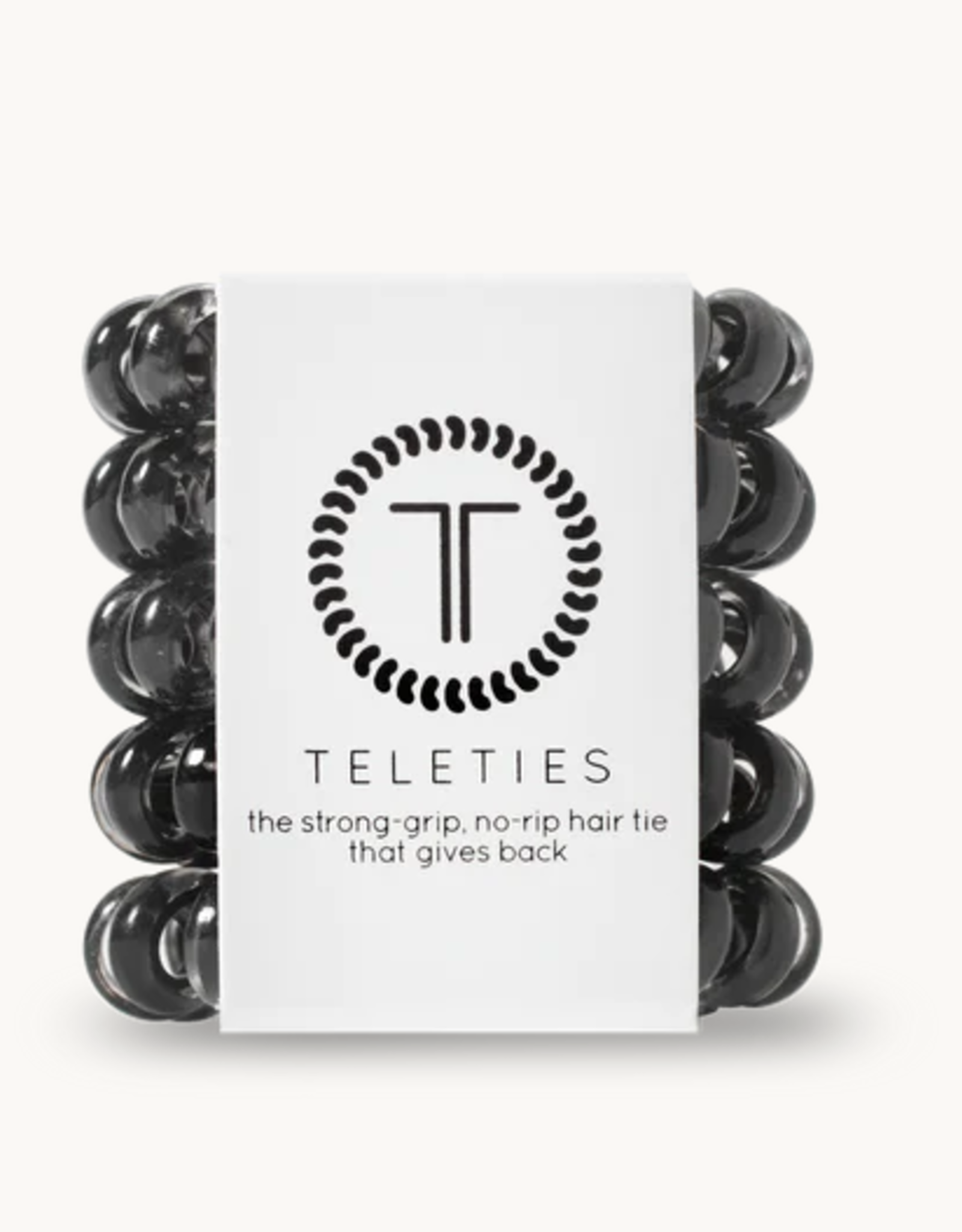 Teleties 5pk Jet Black Tiny
