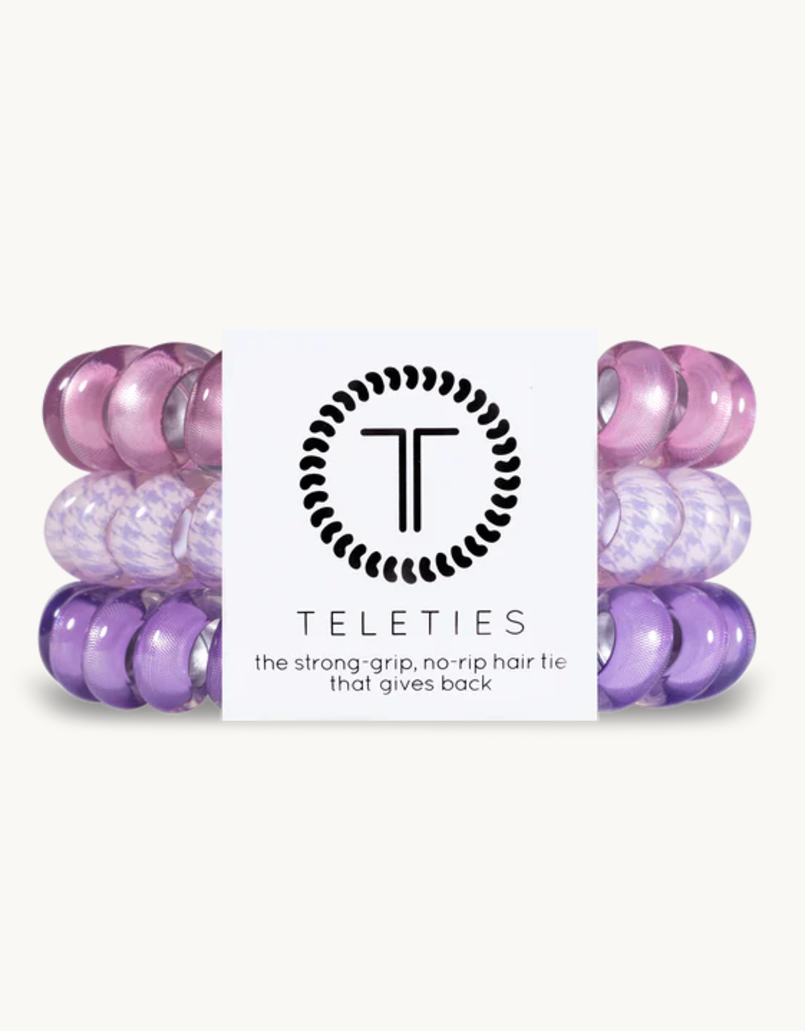 Teleties 3 Pk Pink Thistle LG