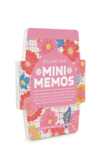 Mini Memos w/ Stickers Plaid Blossoms