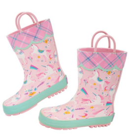 Pink Unicorn Rainboots