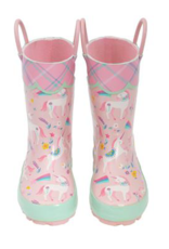 Pink Unicorn Rainboots