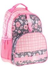 Backpack All Over Print Charcoal Flowers