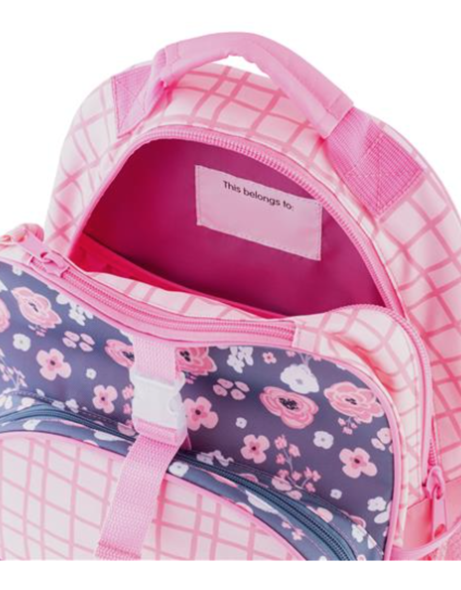 Backpack All Over Print Charcoal Flowers