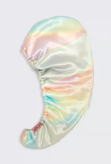 Satin-Wrapped Microfiber Hair Towel Aura