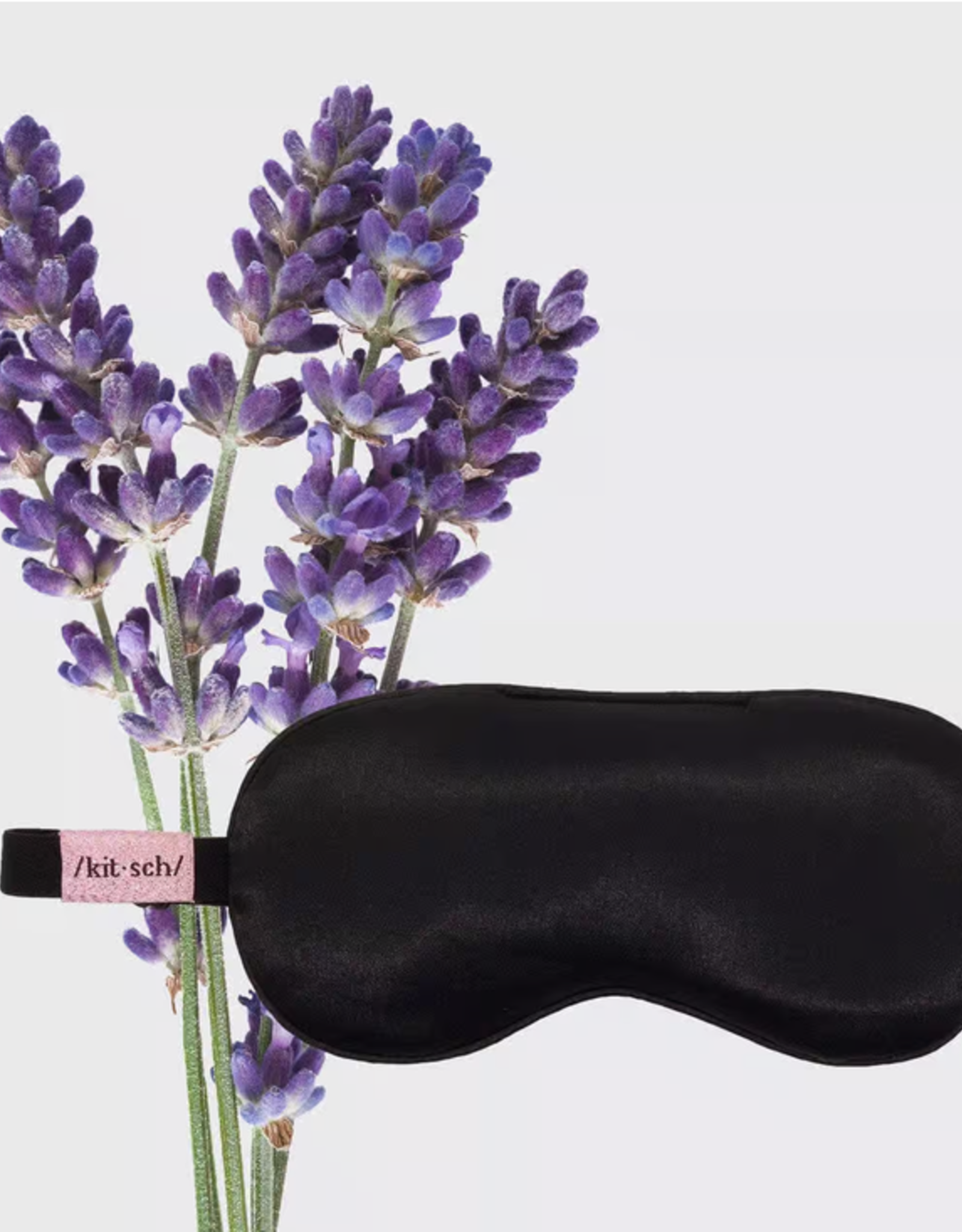 The Lavender Weighted Satin Eye Mask
