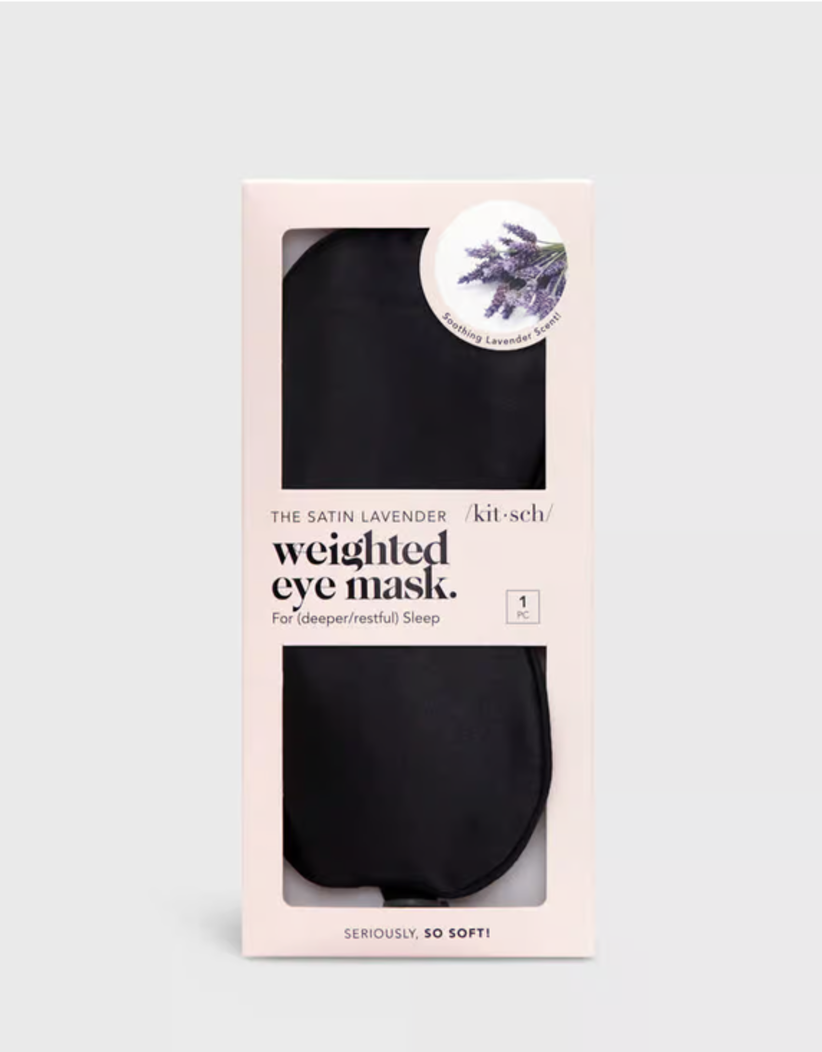 The Lavender Weighted Satin Eye Mask