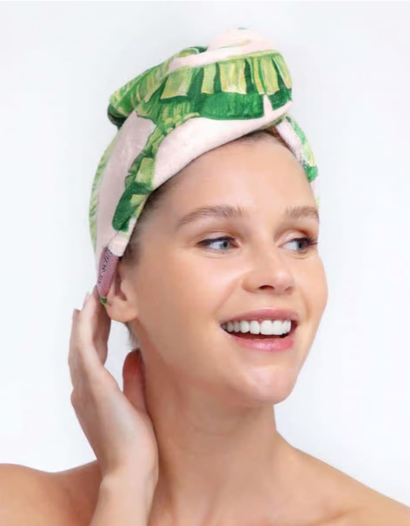 Quick Dry Hair Towel Palm Print