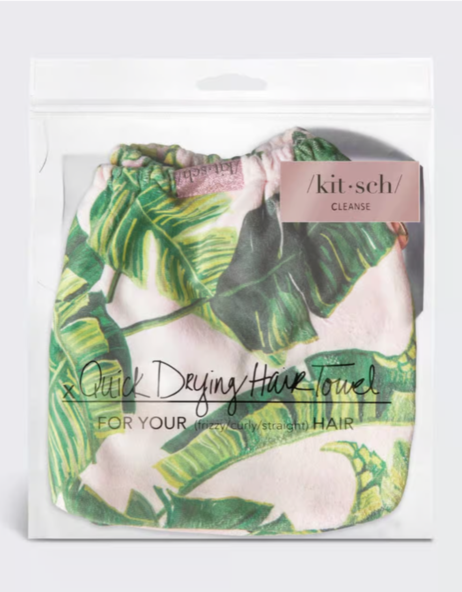 Quick Dry Hair Towel Palm Print