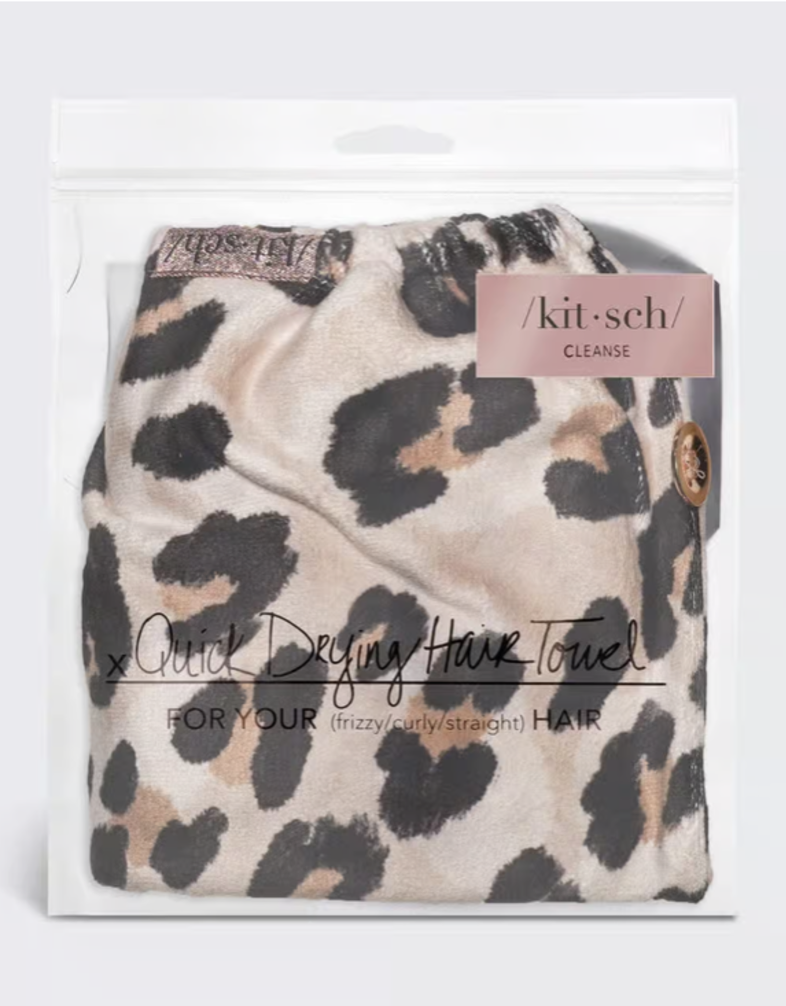 Quick Dry Hair Towel Leopard