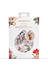 Satin- Wrapped Hair Towel Bridgerton Floral