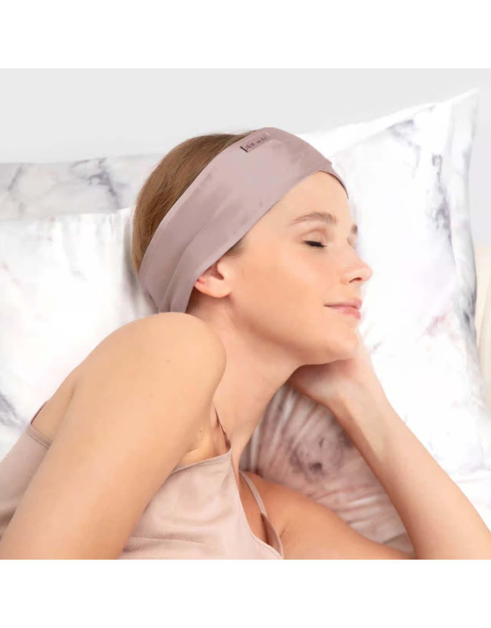 Satin Sleep Headband Blush