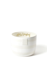 Happy Everything Mini Bowl White Stripe
