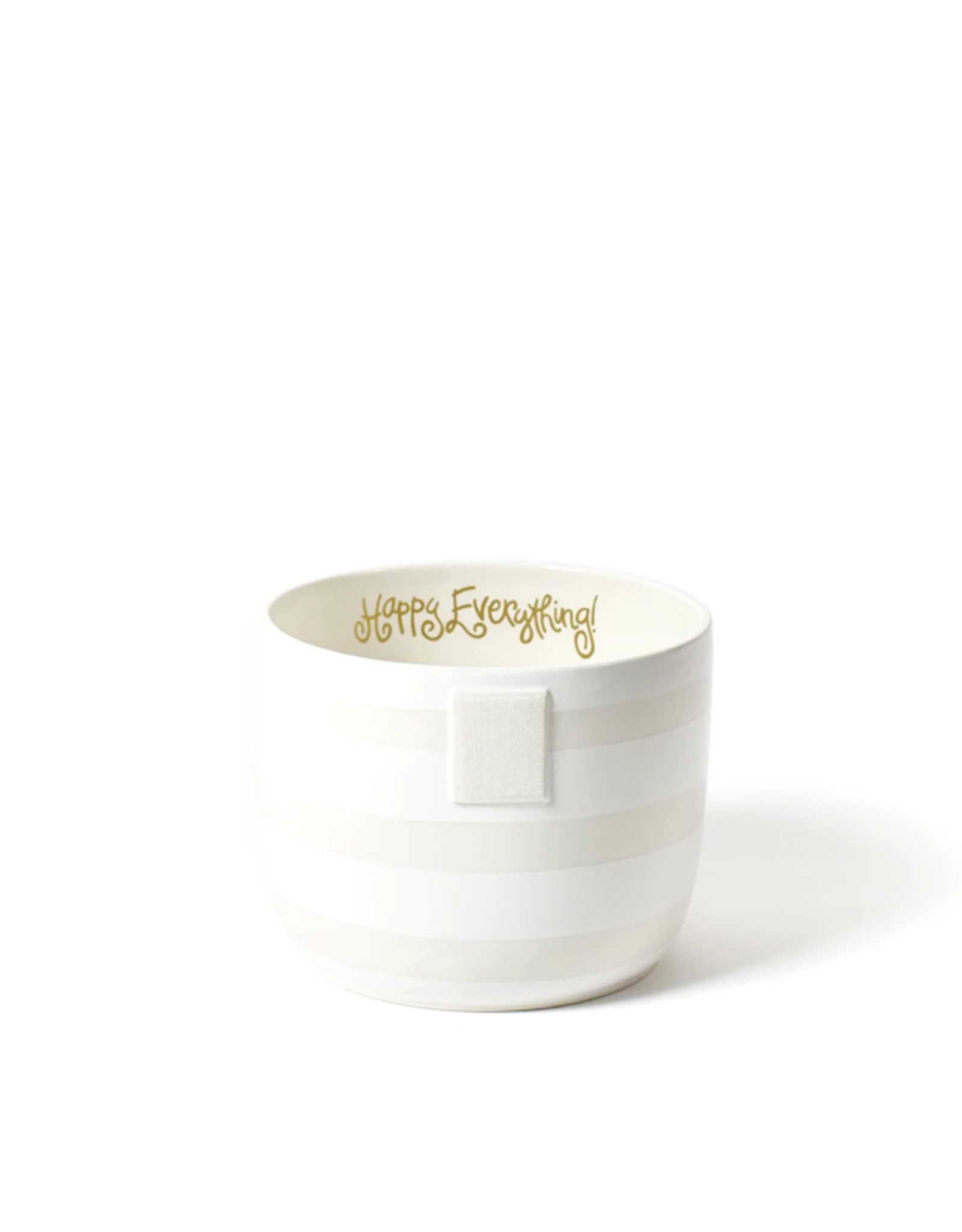 Happy Everything Mini Bowl White Stripe
