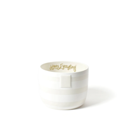 Happy Everything Mini Bowl White Stripe Happy Everything Mini Bowl White Stripe