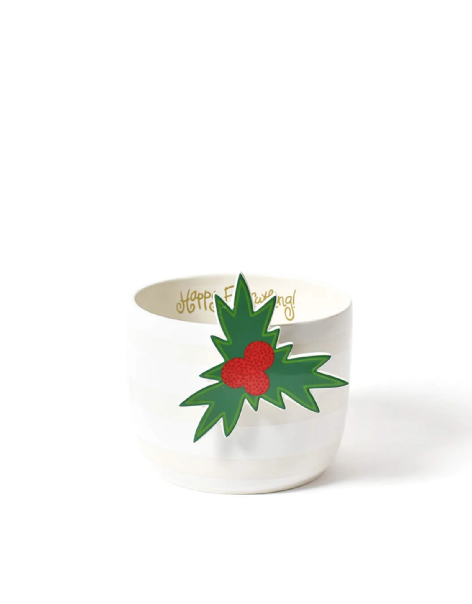 Happy Everything Mini Bowl White Stripe