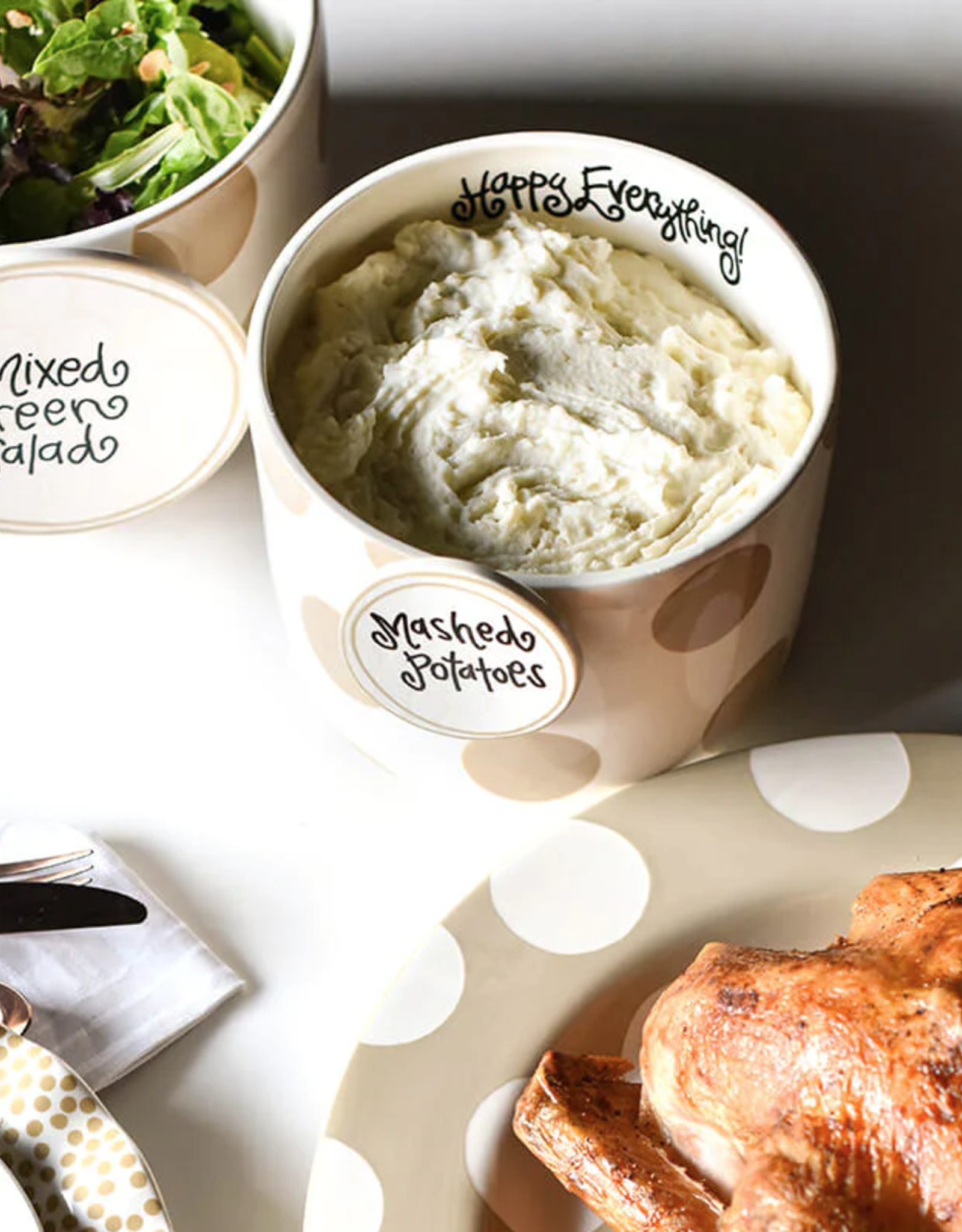 Happy Everything Mini Bowl Neutral Dot