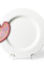 Big Entertaining Round Platter White Small Dot