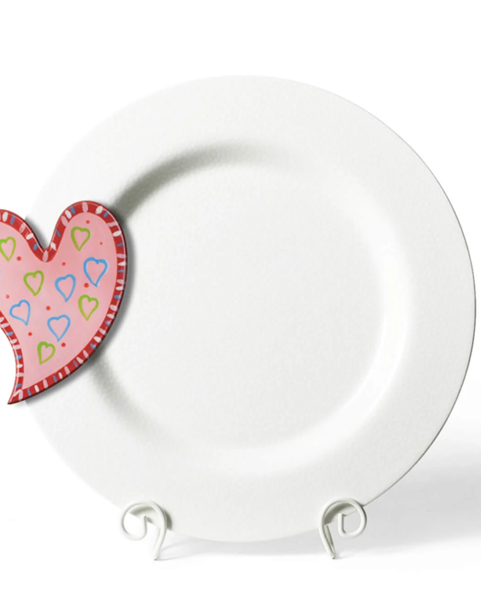 Big Entertaining Round Platter White Small Dot